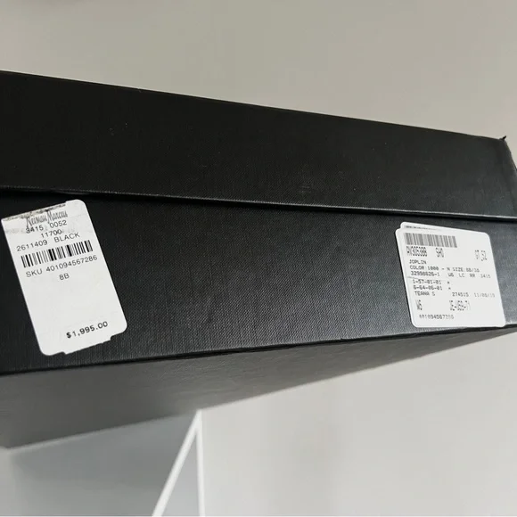 Saint Laurent black suede cut out cage Joplin 105 knee high boots - Picture 12 of 16